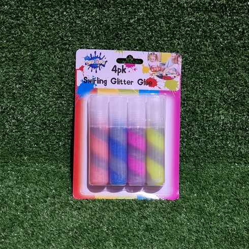 4Pk Craft Swirl Glitter Glue